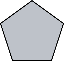 A polygon with five sides.
