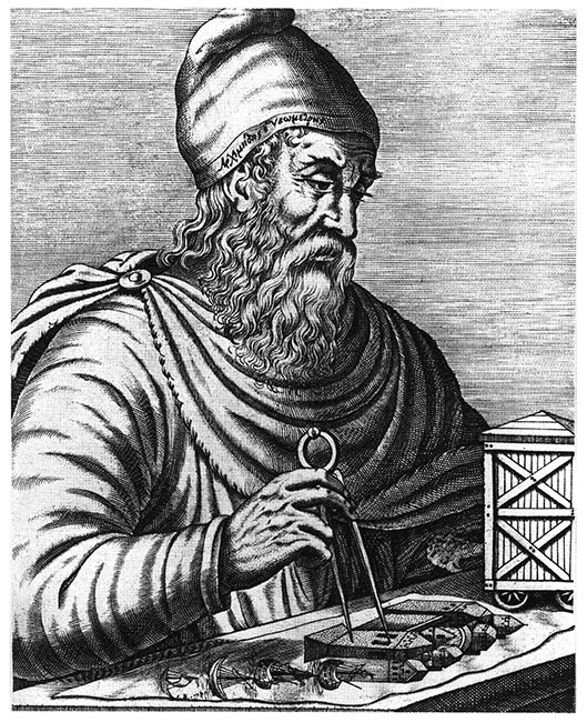 A portrait of Archimedes.