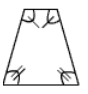 trapezoid with bottom angles congruent, top angles congruent