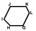 Similar hexagon with sides G, H, I, J, K, and L with IJ looking like CD