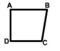Polygon ABCD with BC the most slanted side