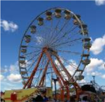 A picture of a Ferris wheel