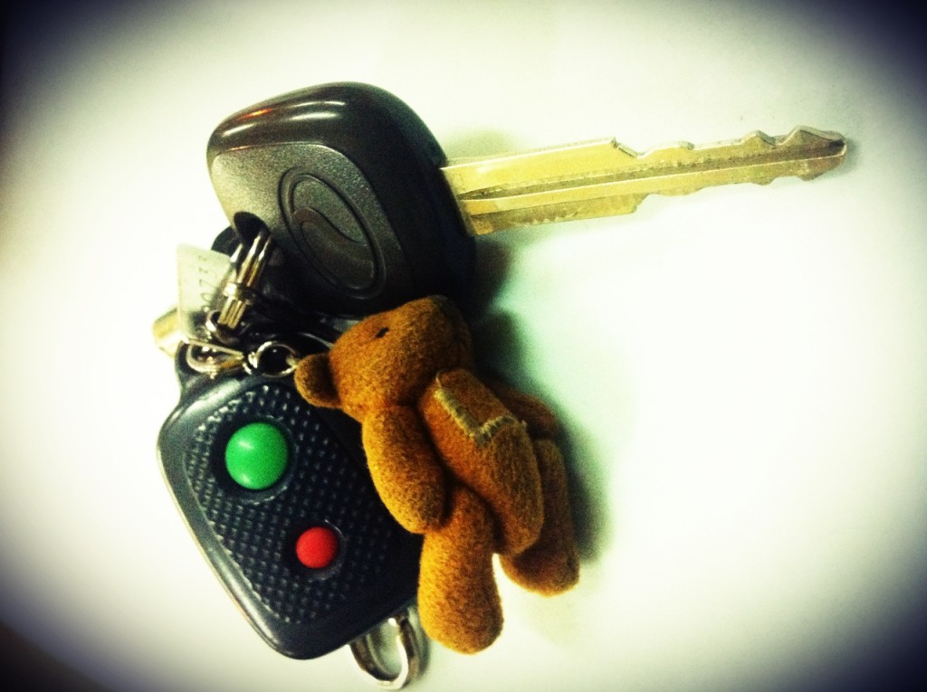 A set of car keys