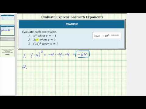 Thumbnail for the embedded element "Evaluate Basic Exponential Expressions"