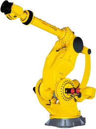 An industrial robot.