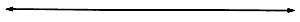 Una línea horizontal con flechas en ambos extremos.