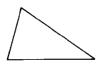 Cuatro formas, cada una completamente cerrada, con varios números de segmentos de línea recta como lados.