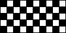 A checkerboard is shown. It has 10 squares across the top and 5 down the side.