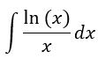 Integral of ln(x) over x