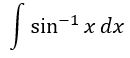 Integral of arcsin(x)dx